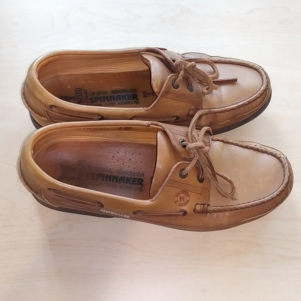 Mephisto men's deck shoes brown Spinnaker US 9.5